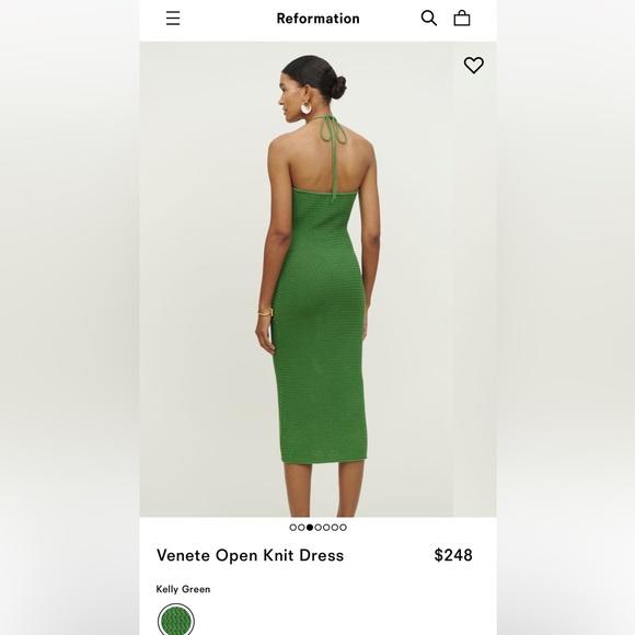 SOLD Reformation Venete Open Knit Dress - Picture 2 of 8